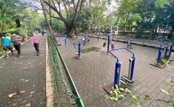Senior slips while using rundown gym in Nageswara Rao Park. Users wonder how sealed zone has been opened