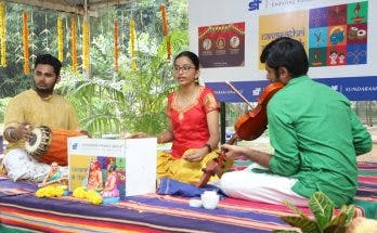 Aradhana leads third and final concert for Navaratri. In Nageswara Rao Park